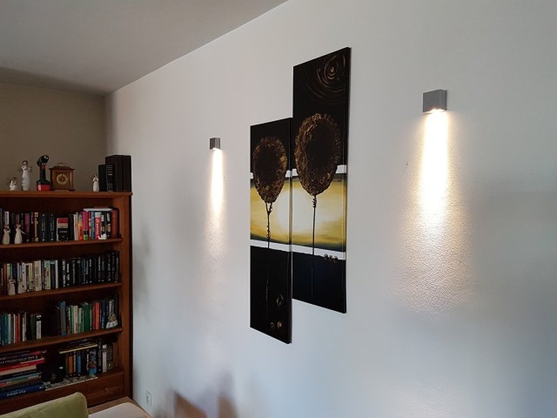 Nepřímé osvětlení v obývacím pokoji (Břeclav)